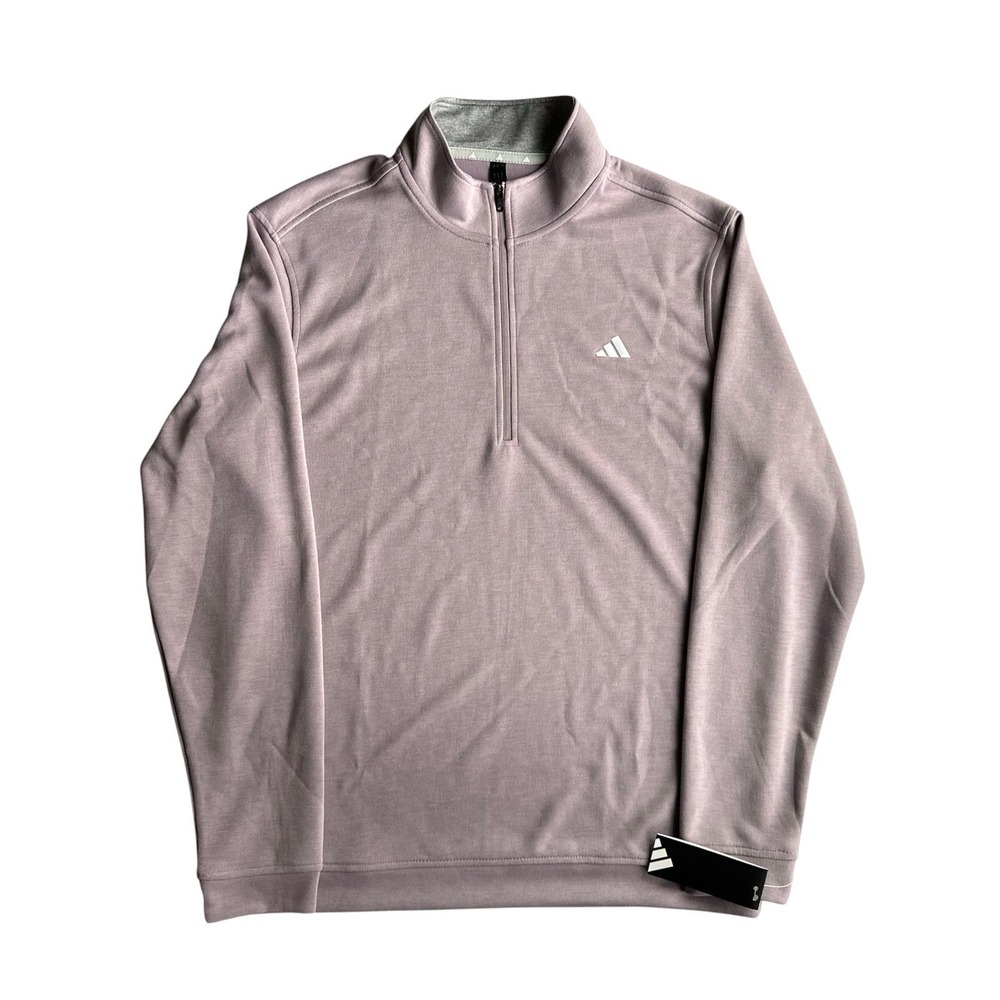 Adidas Men's Ultimate365 Textured 1/4 Zip Top Golf Color Preloved Fig Size Large